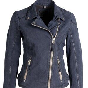 Mauritius Leather - Karyn RF Jacket in Navy - NEW